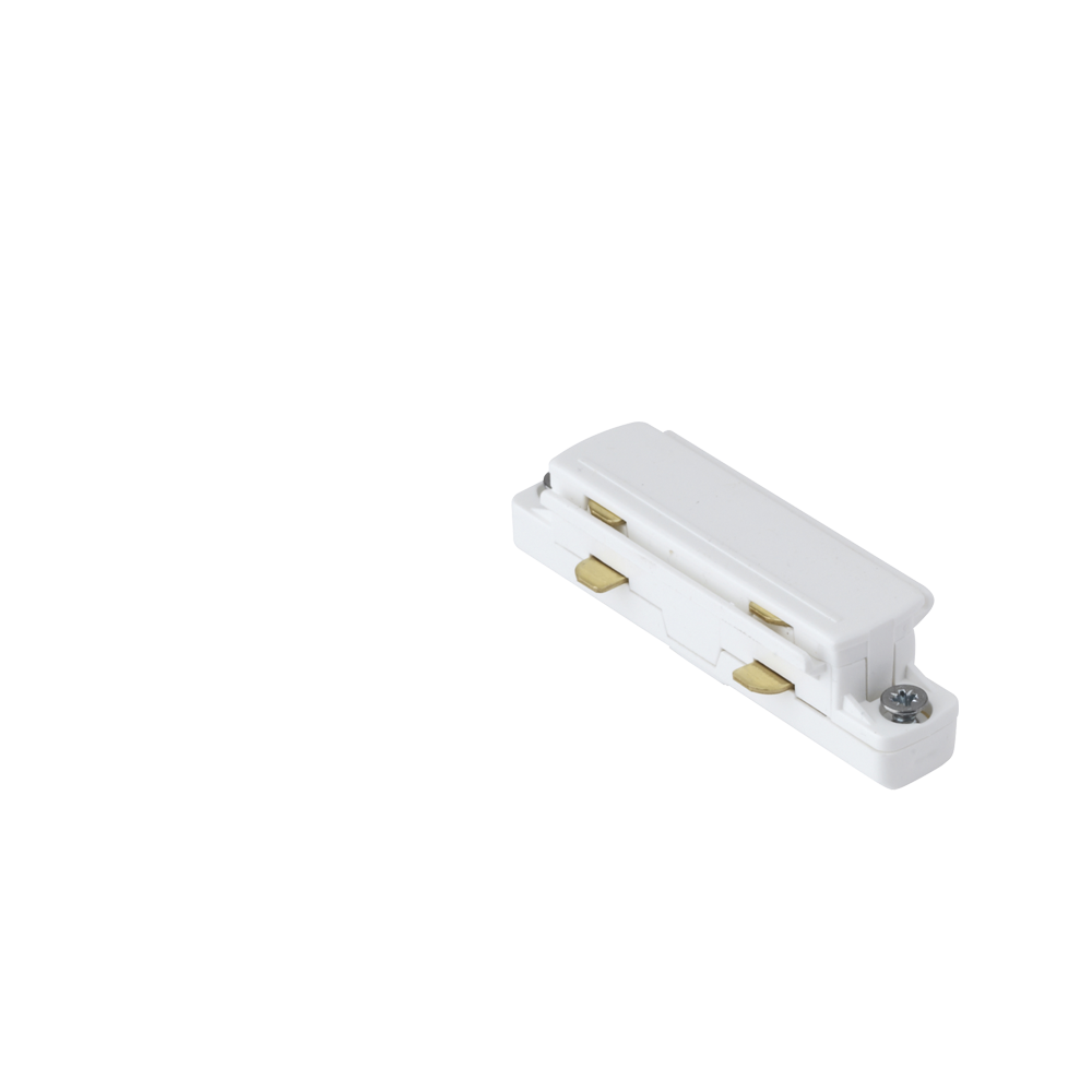 Aurora Single Circuit Straight Connector - White
