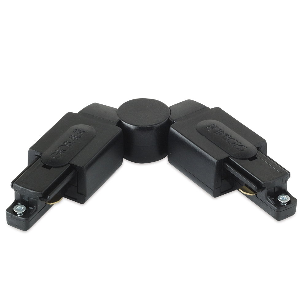 Aurora Single Circuit Adjustable Connector - Black