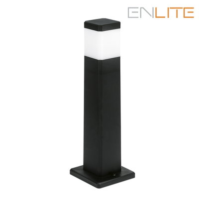 230V GU10 Bollard Square Black