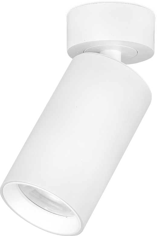 Enlite Adjustable GU10 Surface Spotlight - White