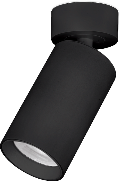 Enlite Adjustable GU10 Surface Spotlight - Black