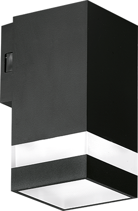 Enlite 5W Upto 440lm 3000K/4000K/6500K Up or Down Squared Coastal Wall Light with Decorative Trim