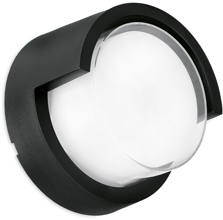 Enlite 10W Upto 900lm 3000K/4000K/6500K Round Cowl Coastal Wall Light