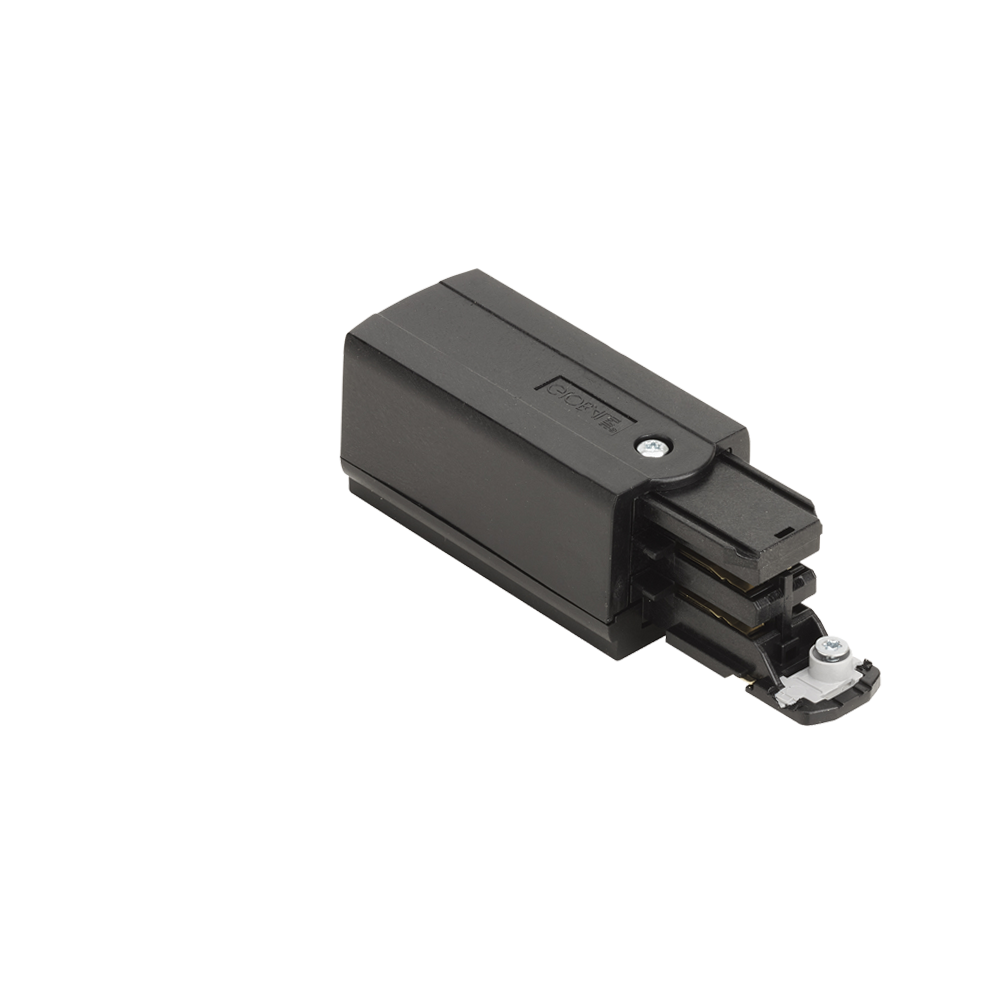 16A 250V Global Live End Connector Three Circuit Track Black