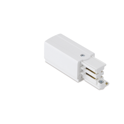 16A 250V Global Live End Connector Three Circuit Track White