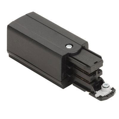 16A 250V Global Live End Mirror Connector Three Circuit Track Black