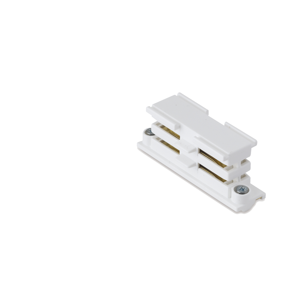 16A 250V Global Straight Connector Three Circuit Track White