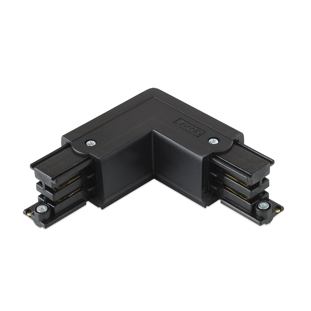 16A 250V Global Three Circuit Track L Connector Mirror Black
