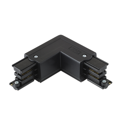 16A 250V Global Three Circuit Track L Connector Mirror Black