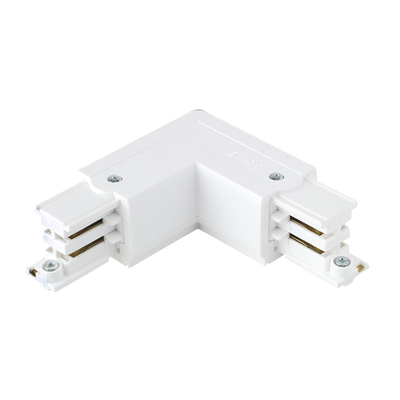16A 250V Global Three Circuit Track L Connector Mirror White