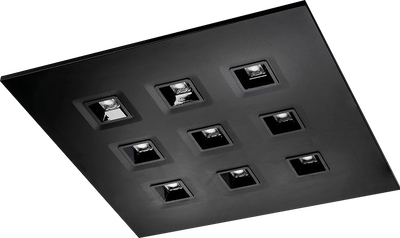 230V 30W LED 600x600mm Modular Panel Light Black 4000K