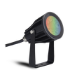230V 6W LED IP65 Spike/Surface Spot Light Black RGB+W 2700-6500K