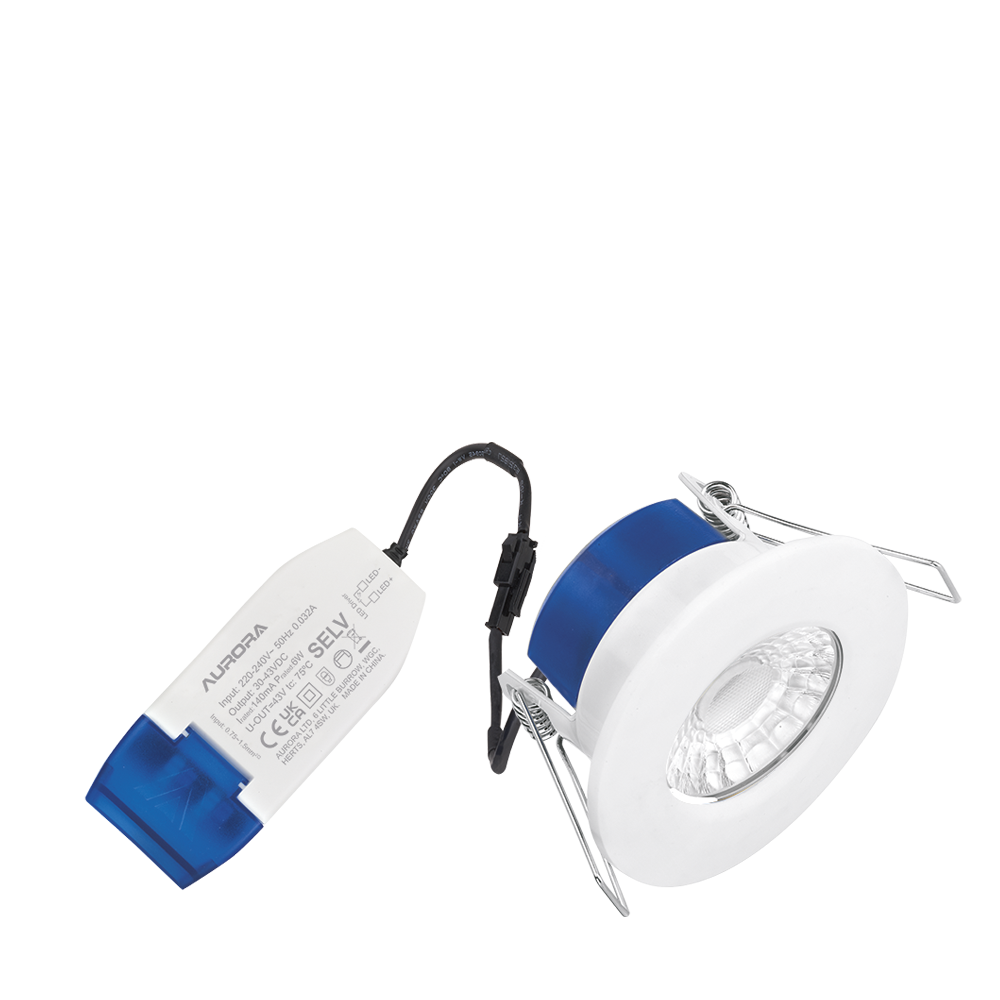 Aurora Fixed R6™ Fire Rated 6W 620lm 4000K Downlight - Remote Driver – Image 2 of 2