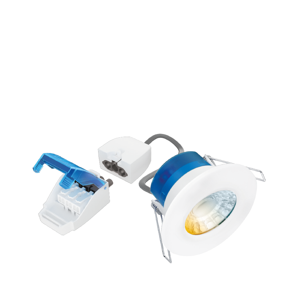 Aurora Fixed R6™CWS Fire Rated Upto 750lm 4W/6W 3000K/4000K/5700K Downlight - Remote Driver