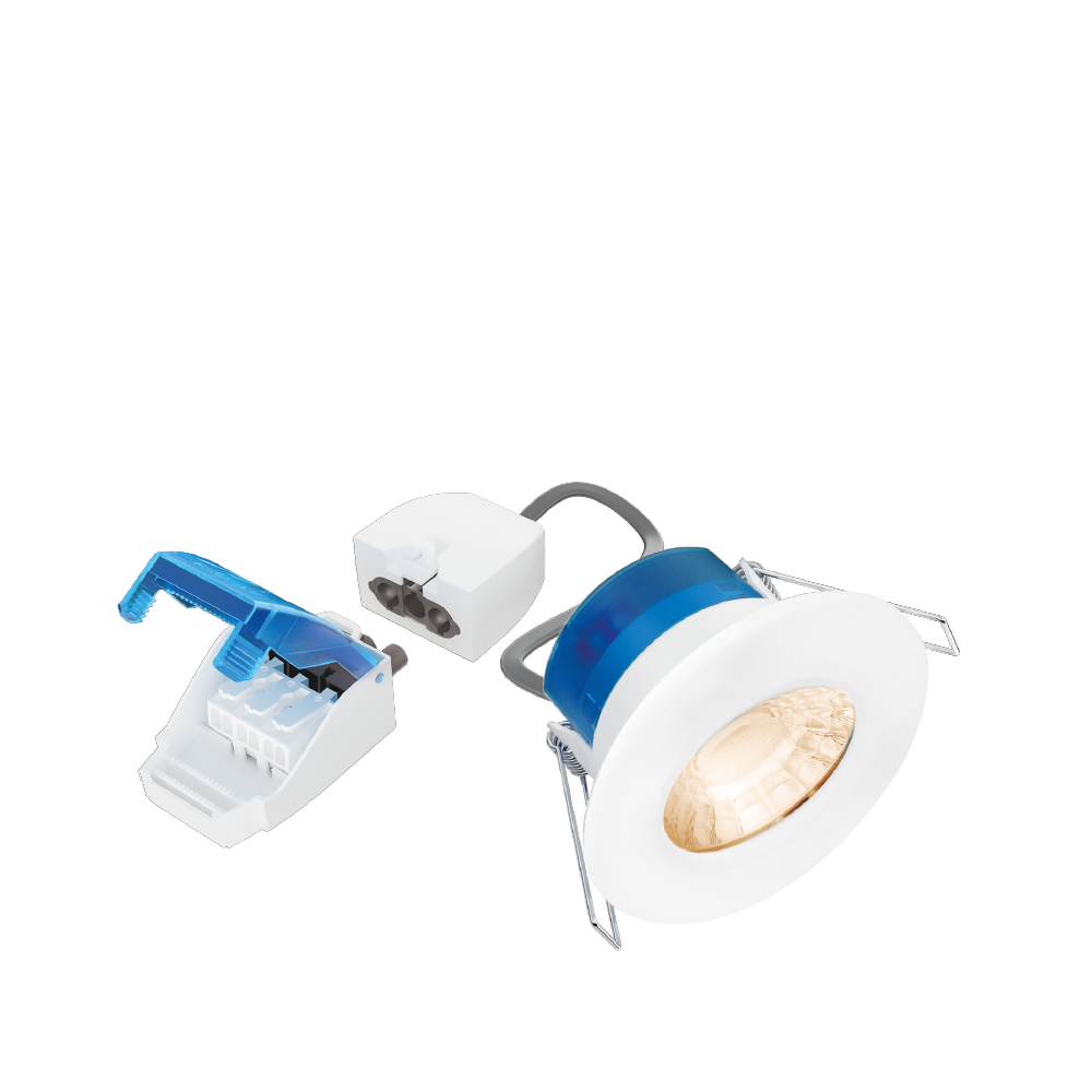 R6™ CRI90 Fixed 6W 4000K Fire Rated Downlight - FastRFix