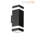 Enlite 10W Upto 830lm 3000K/4000K/6500K Up / Down Squared Coastal Wall Light with Decorative Trim