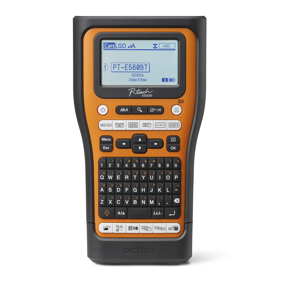 Professional handheld Bluetooth label printer with auto cutter (Print labels up to 24mm width)