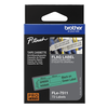 Brother Pro Tape FLe-7511 Flag tape - Black on Green, 24mm