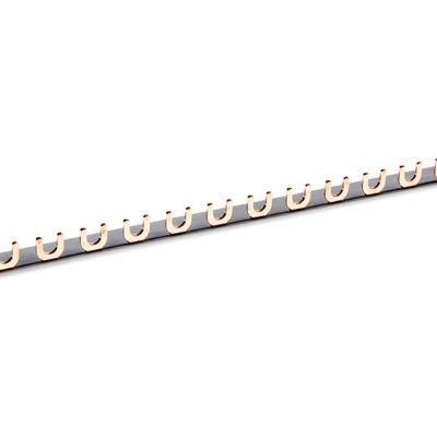 1 pole, 63A 1.5mm 1 metre forked busbar