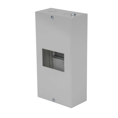 4 module IP44 metal enclosure without lid