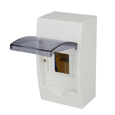 8 module IP40 enclosure with lid 