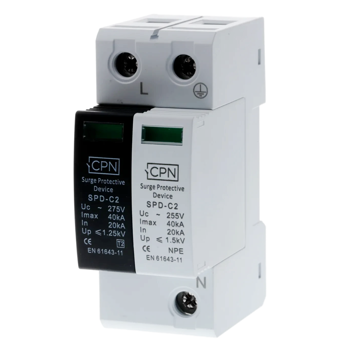 1 pole w NPE class 2 surge device 