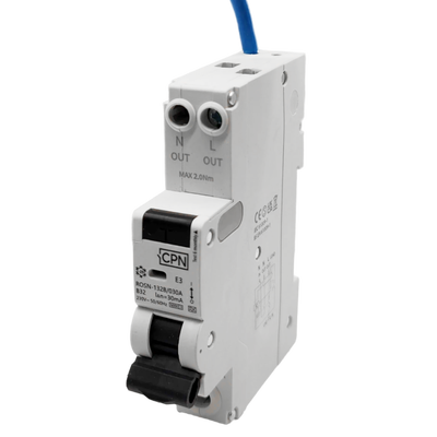 1 pole 40A C curve 30maA 6kA Type A swith neutral RCBO