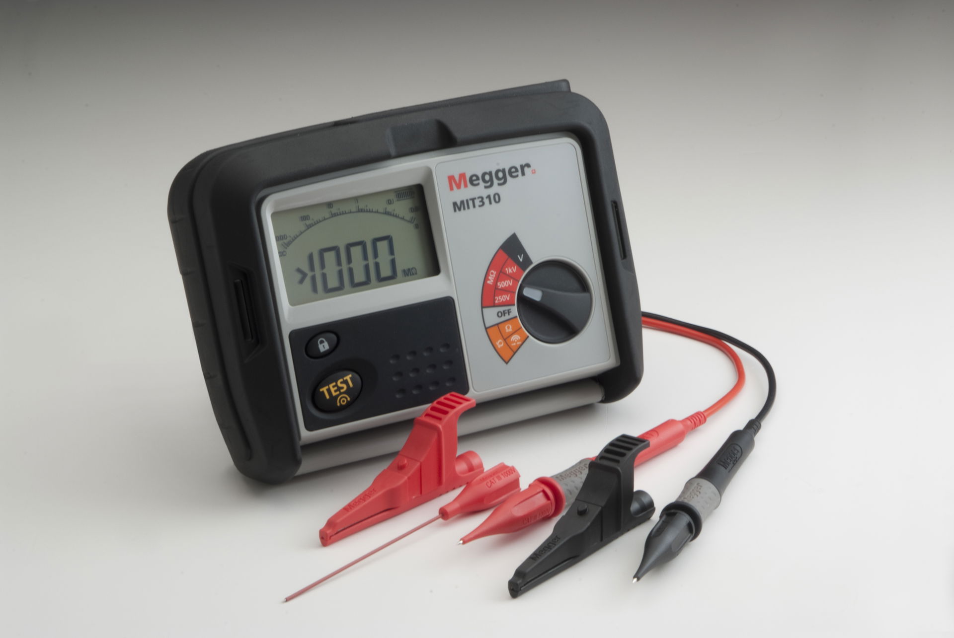 MIT310 Medidor de Aislamiento y Continuidad Digital 250/500/1000 V