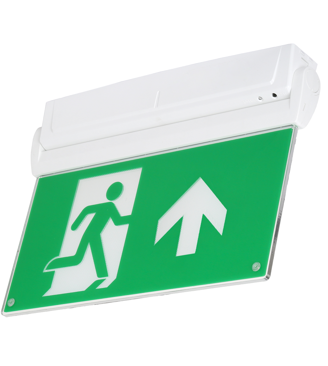 Arlington LiFe LED Maint. Blade Exit Sign ISO Up Legend