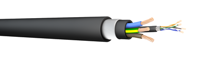 3x4.0 CU XLPE PVC SWA PVC CAT 5e PE PRY EV BLK