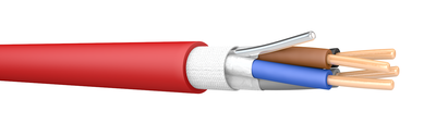 FPPLUS 4x1.5 100m Reel Red Fire Resistant Cable. BS 7629-1. 300/500 V