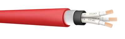 FP500 3x2.5 Cut Red Fire Resistant Armoured Power Cable. 300/500 V