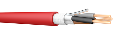 FPPLUS 3x1.5 100m Reel Red Fire Resistant Cable. BS 7629-1. 300/500 V