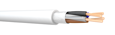 FP200 4x2.5 100m Reel White Fire Resistant Cable. BS 7629-1. 300/500 V