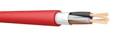 FP200 4x1.5 100m Reel Red Fire Resistant Cable. BS 7629-1. 300/500 V