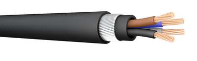 BS6724 4x16 50m Reel Black LSOH® Copper Conductor Armoured Cable. BS 6724. 600/1000 V