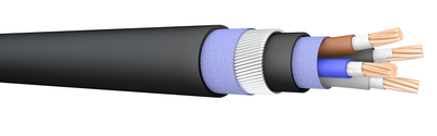 FP600 4x185 Cut Black Export Fire Resistant Armoured Power Cable. BS 7846-F120. 600/1000 V