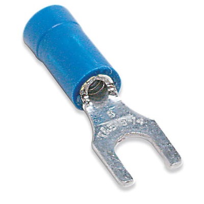 Ins vinyl fork terminal 18-14, 8, blue.
