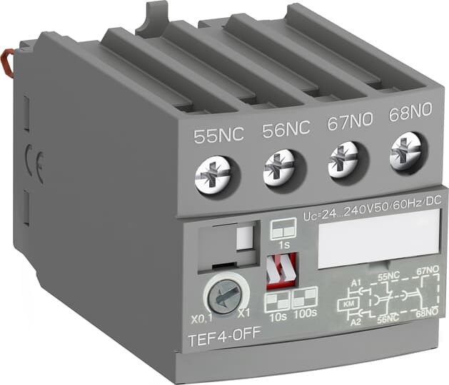 TEF4-OFF Elec Timer,AF09..AF38+NF Relays