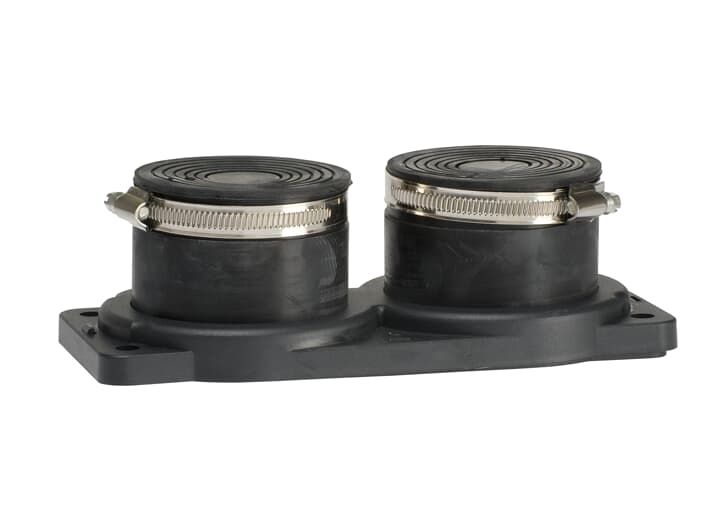 C-flange for 2x(20i??65) cable