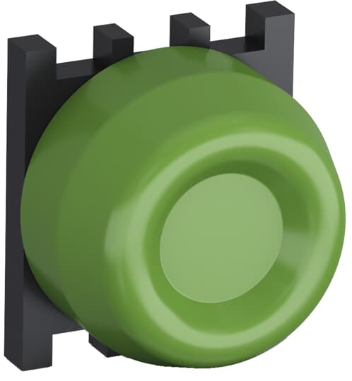 Momentary P/B head - green