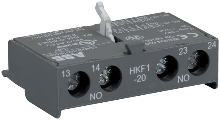 HKF1-20 Aux.-contact 2 NO, front mount