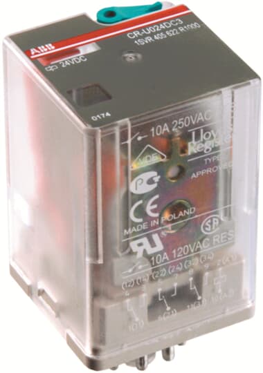 CR-U230AC3 Pluggable relay 3C/O 230VAC