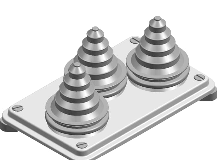 ZW456 Flange with tubes 14-54mm