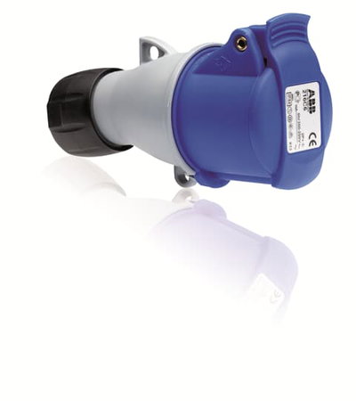 2P+E (R)straight socket,32A 230V