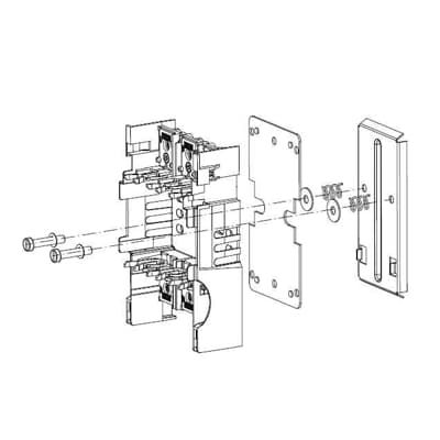 XLP00 Snap for double DIN rail