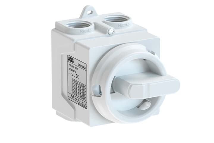 20A 3 pole White enclosed switch
