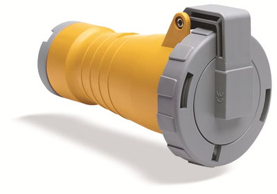 IP67 2P+E straight cable socket,16A 110V