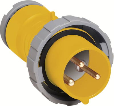 IP67 2P+E straight cable plug,16A 110V