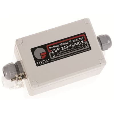 Protector rated 5A or less ready boxed for single phase supplies 232-350V